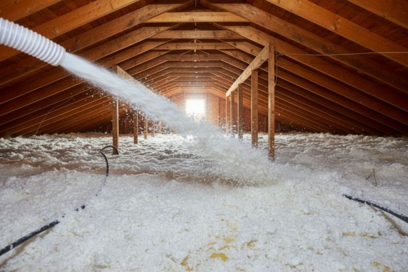 Fiberglass Insulation Blowing detail